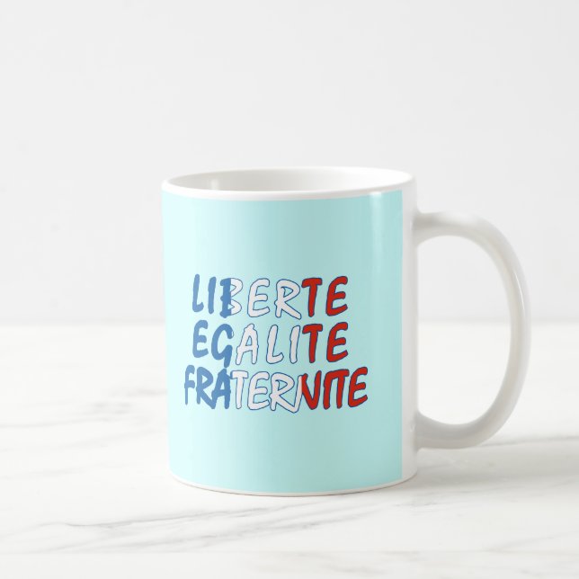 Caneca De Café Produtos de Liberte Egalite Fraternite (Direita)