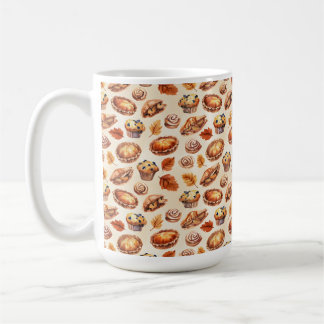 Caneca De Café Produtos de Panificação de Outono