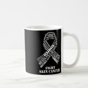 Caneca De Café Produtos Melanoma de Fita Negra Cancer A