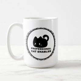 Caneca De Café Professional Cat Enabler
