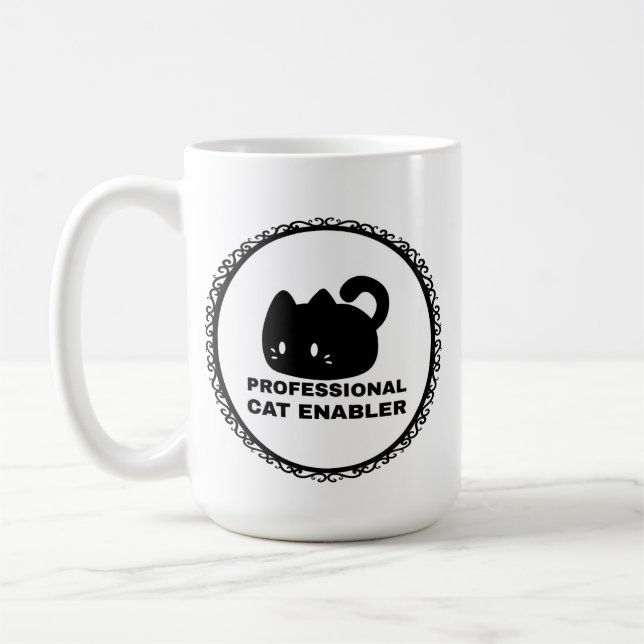 Caneca De Café Professional Cat Enabler (Esquerda)