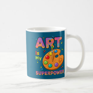 Caneca De Café Professor - Arte É Meu Superpoder Professor de Art