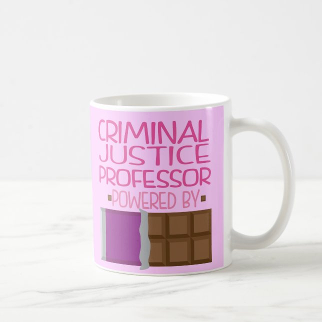 Caneca De Café Professor Chocolate Presente da justiça penal para (Direita)