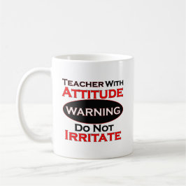 Caneca De Café Professor com atitude