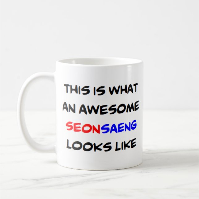 Caneca De Café professor coreano seonsaeng, incrível (Esquerda)