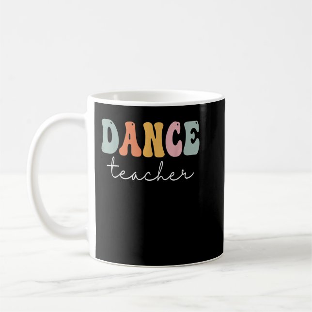 Caneca De Café Professor Dançarino Retro Groovage Feliz Primeiro  (Esquerda)