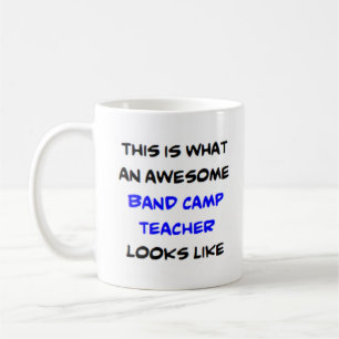 Caneca De Café professor de acampamento de bandas, incrível