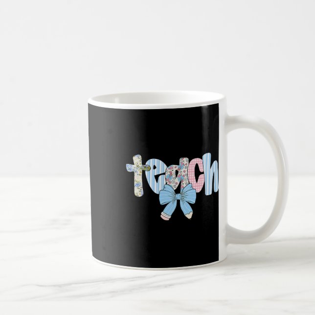 Caneca De Café Professor de Arco Coquette Feliz Primeiro Dia De V (Direita)