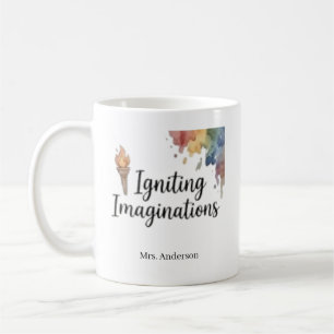 Caneca De Café Professor de Arte Criativa Ignitando Imaginações P