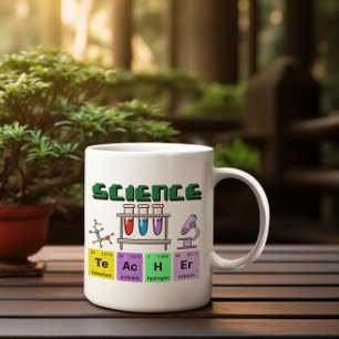 Caneca De Café Professor De Ciência Mug, Presente Para Professora