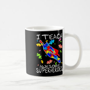 Caneca De Café Professor de Conscientização do Autismo Eu Ensino