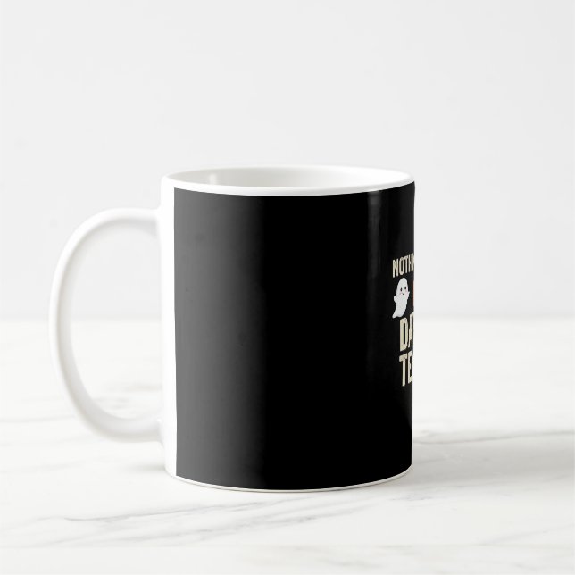 Caneca De Café Professor de Creche Design de Fantasma de Hallowee (Esquerda)