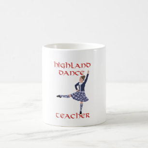 Caneca De Café Professor de Dança das Terras Altas Escocesas