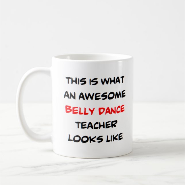 Caneca De Café professor de dança de barriga, incrível (Esquerda)