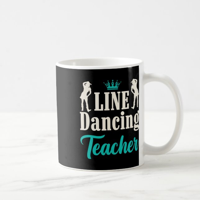 Caneca De Café Professor de dança de linha (Direita)