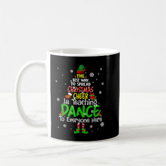 Caneca De Café Professor de dança Elf Melhor Maneira De Feliz De