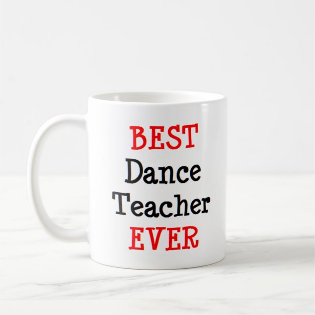 Caneca De Café professor de dança, melhor (Esquerda)