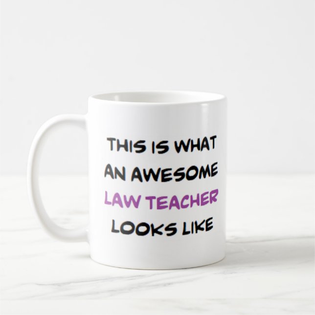 Caneca De Café professor de direito, incrível (Esquerda)