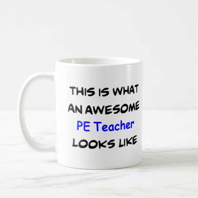 Caneca De Café professor de educação, incrível (Esquerda)