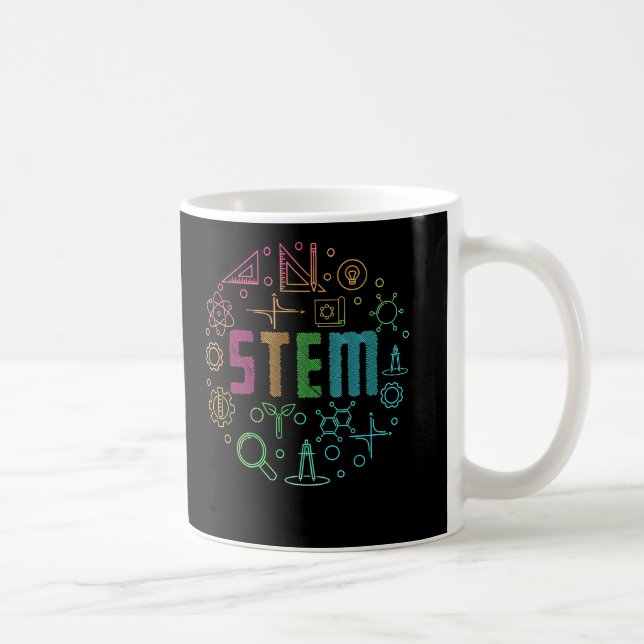Caneca De Café Professor de Engenharia de Matemática da STEM Scie (Direita)