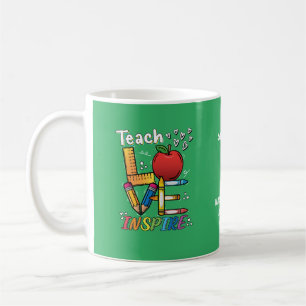 Caneca De Café Professor de escola inspira mug de amor