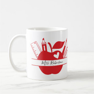Caneca De Café Professor de escola personalizado