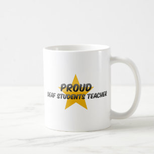 Caneca De Café Professor de estudantes surdo orgulhoso
