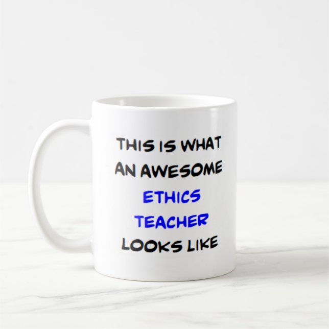 Caneca De Café professor de ética, incrível (Esquerda)