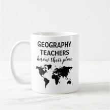 Professor de Geografia Engraçada Dando Café Mug