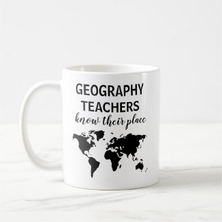 Caneca De Café Professor de Geografia Engraçada Dando Café Mug