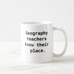 Caneca De Café Professor de Geografia Engraçado Citação Piada Pun