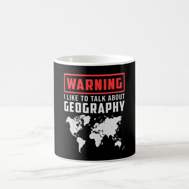 Caneca De Café Professor de Geografia Mapa Engraçado Contém Prese (Centro)
