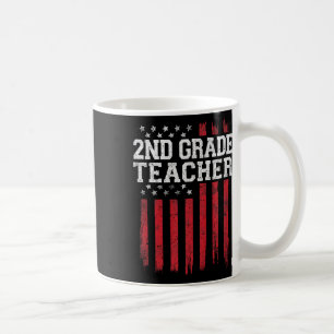 Caneca De Café Professor de Grau segundo American Flag Usa Patrir