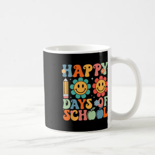 Caneca De Café Professor De Groovy Estudante 100º Dia Da Escola F