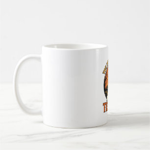 Caneca De Café Professor de Halloween Vintage Engraçado Assustado