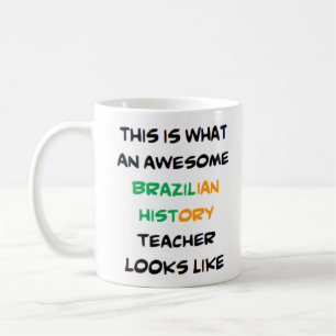 Caneca De Café professor de história brasileiro, incrível