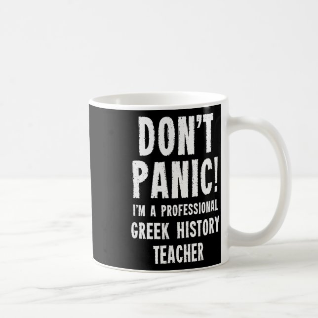 Caneca De Café Professor de História Grega  (Direita)