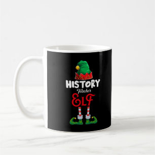 Caneca De Café Professor de História Papais noeis de Natal Elf Fe
