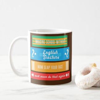 Caneca De Café Professor de inglês escolar