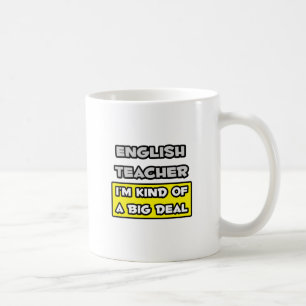 Caneca De Café Professor de Inglês... Eu sou meio que um grande n