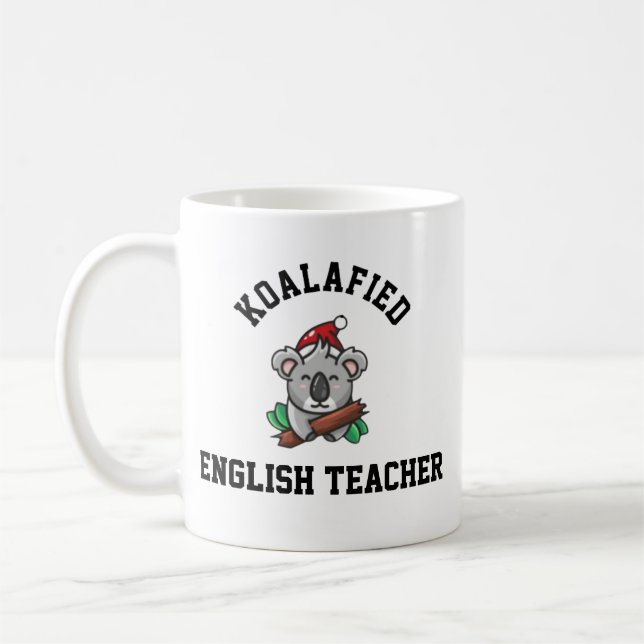 Caneca De Café Professor de Inglês Koalafied (Esquerda)