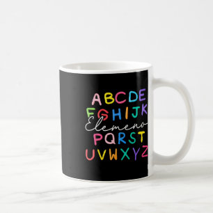 Caneca De Café Professor de Jardim de Infância Abc Elemeno Menino