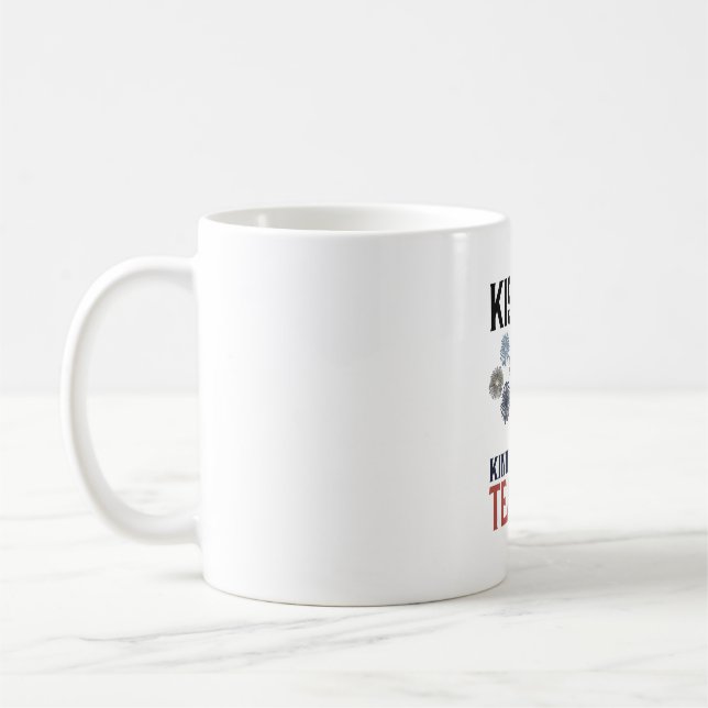Caneca De Café Professor de Jardim de Infância Fogos de Artifício (Esquerda)