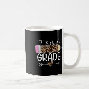 Caneca De Café Professor de Lápis de Leopardo da Terceira Série B