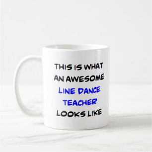 Caneca De Café professor de line dance, incrível