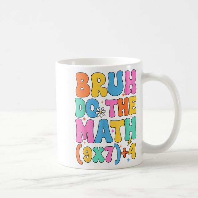 Caneca De Café Professor de Matemática 67 Meme Engraçado Matemáti (Direita)