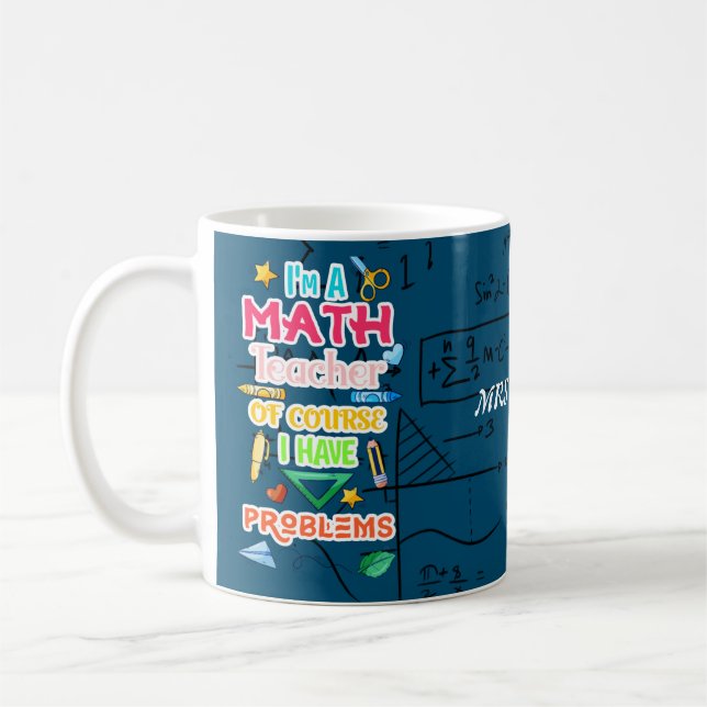 Caneca De Café Professor de Matemática Persona (Esquerda)
