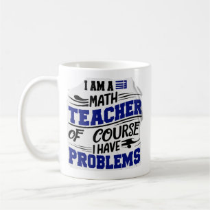 Caneca De Café Professor de matemática Piada 