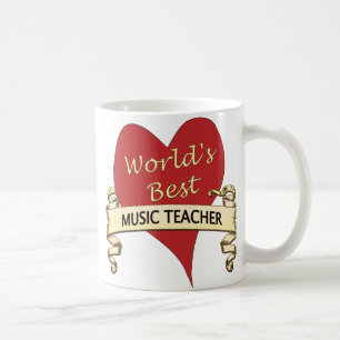 Caneca De Café Professor de música do mundo o melhor