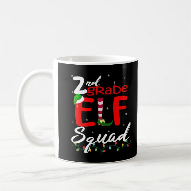 Caneca De Café Professor de Natal do 2º ano do Elf Premier (Esquerda)